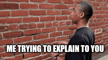 Man In Front Of Brick Wall GIF