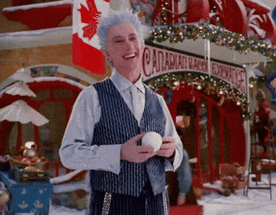 Man In Front Of Building Saying Canadian GIF