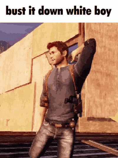 Man In Front Of Building With Bust It Down White Boy GIF