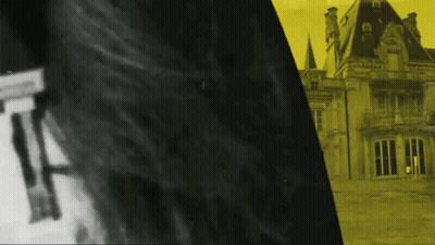 Man In Front Of Chateau GIF