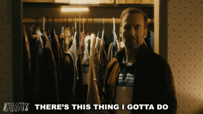 Man In Front Of Closet Saying There's This Thing I Gotta Do GIF