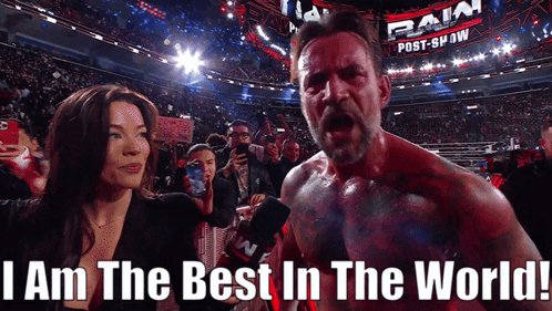 Man In Front Of Crowd I Am The Best In The World GIF