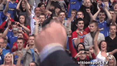 Man In Front Of Crowd Visionsport.tv GIF