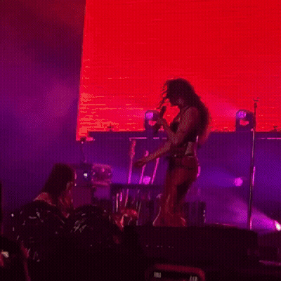 Man In Front Of Crowd With Word Dios GIF