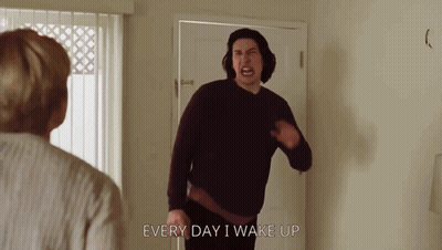 Man In Front Of Door Every Day I Wake Up GIF