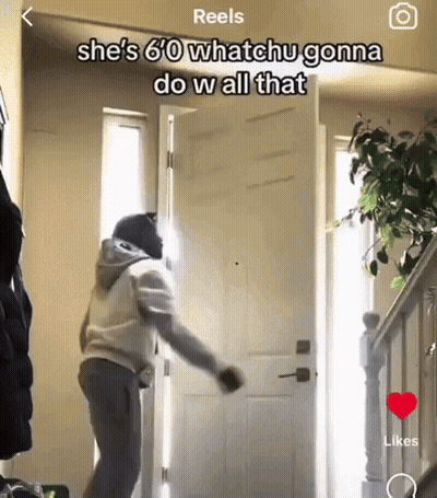 Man in Front of Door She's 60 Whatchu Gonna Do W All That