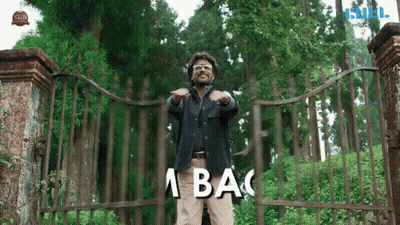 Man In Front Of Fence Saying A Ba GIF