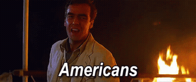 Man In Front Of Fire With Americans GIF