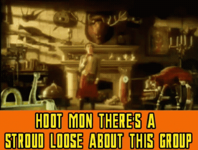 Man In Front Of Fireplace Hoot Mon There's A Stroud Loose GIF