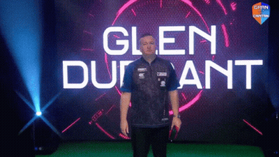 Man In Front Of Glen Durant Screen GIF