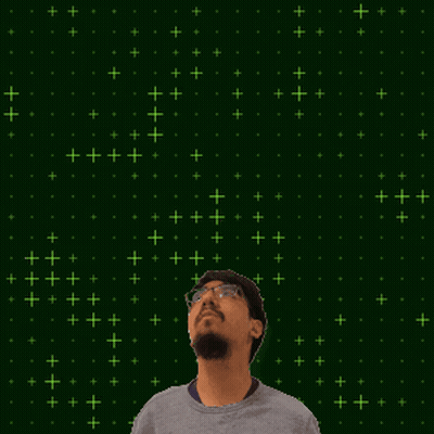 Man In Front Of Green Background Number 10 GIF