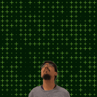 Man In Front Of Green Background With Number 21 GIF