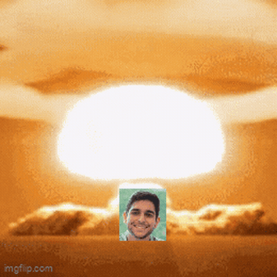Man In Front Of Large Explosion Imgflip.com GIF