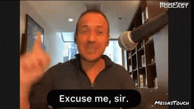 Man In Front Of Microphone Saying Excuse Me Sir GIF