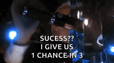 Man In Front Of Mirror Saying Success I Give Us 1 Chance In 3 GIF