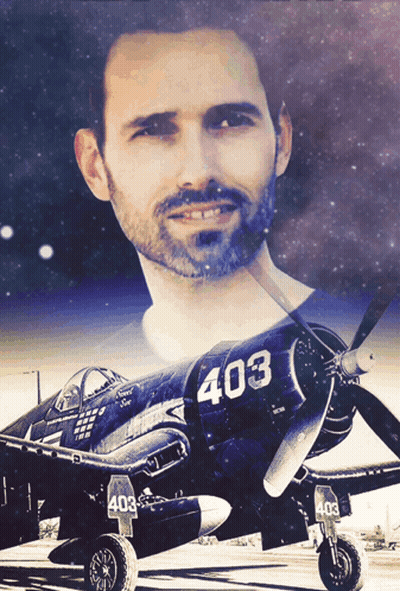 Man In Front Of Plane 403 GIF