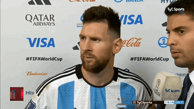 Man In Front Of Qatar Airways Wall GIF