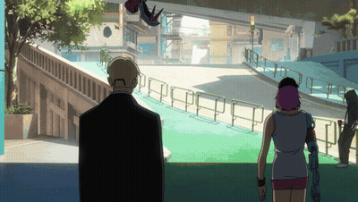 Man In Front Of Roller Coaster Saying 7 Imperil Mall GIF
