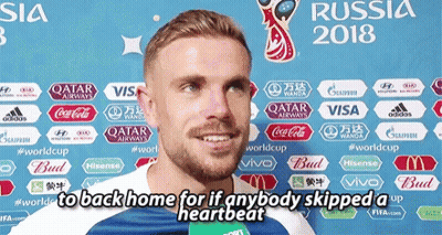 Man In Front Of Russia 2018 Advertisement GIF