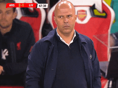 Man In Front Of Scoreboard Ars 2-1 Liv 67 38 GIF