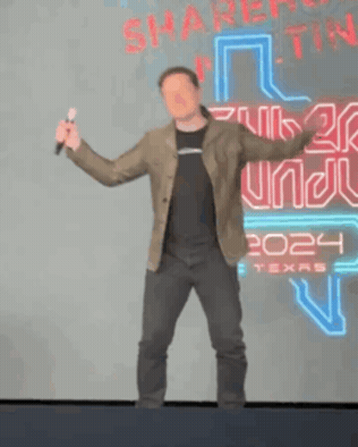Man In Front Of Sign Saying 2024 Texas GIF
