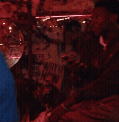 Man In Front Of Sign Saying Why GIF
