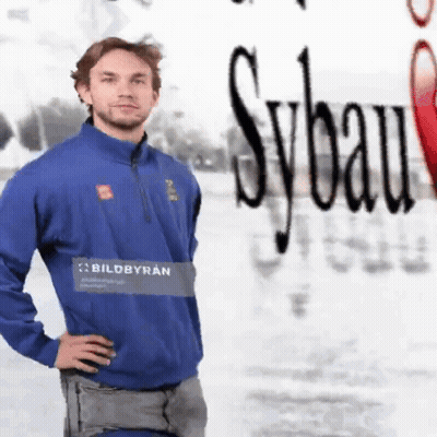 Man In Front Of Sybau Sign GIF