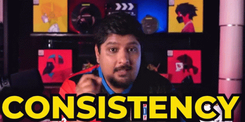 Man In Front Of Wall With Consistency GIF