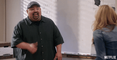 Man In Front Of Whiteboard Saying Court Of Literary Arts GIF