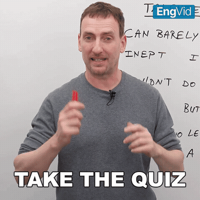Man In Front Of Whiteboard Saying Take The Quiz GIF