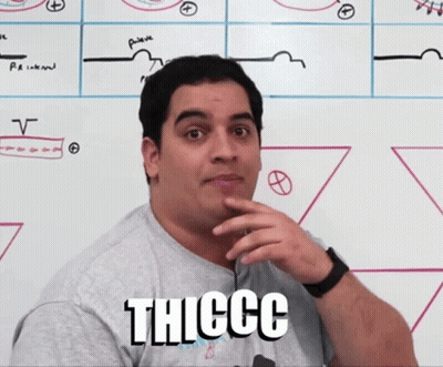 Man In Front Of Whiteboard Saying Thiccc GIF
