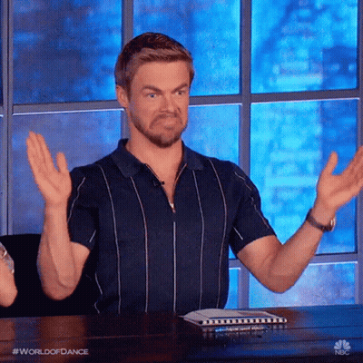 Man In Front Of World Of Dance Trailer GIF