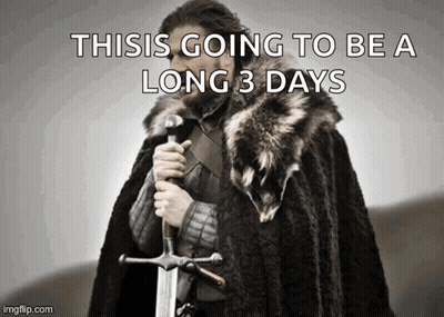 Man In Fur Cape Holding Sword Long 3 Days GIF