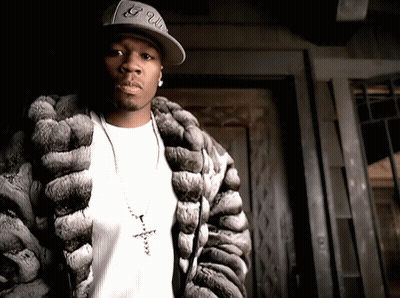 Man In Fur Coat And 50 Cent Hat GIF