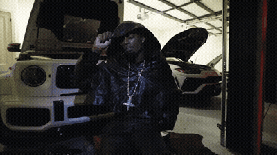 Man In Fur Coat And Black Hat Zenny Entered The Chat GIF