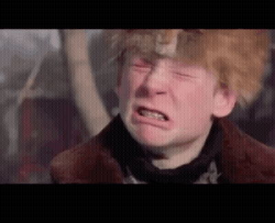 Man In Fur Coat And Hat Crying Eyes Closed GIF