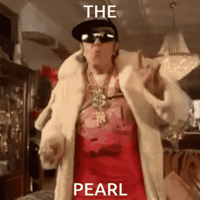 Man In Fur Coat And Sunglasses Dancing The Pearl GIF