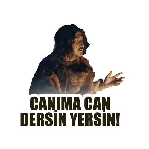 Man In Fur Coat Canima Can Dersin Yersin Sticker