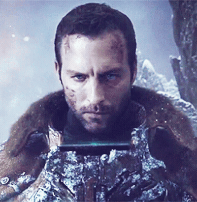 Man In Fur Coat Close Up GIF
