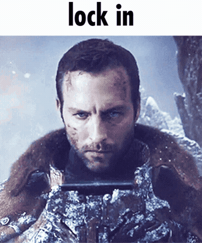 Man In Fur Coat Holding Gun Lock In GIF