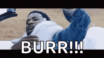 Man In Fur Coat Holding Gun Saying Burr GIF