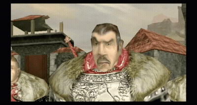 Man In Fur Coat In Front Of Building GIF