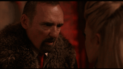 Man In Fur Coat Looking At Woman Ya Stole The GIF