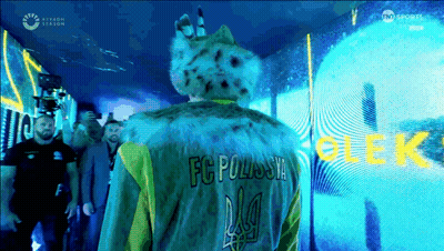 Man In Fur Coat With FC Polssia GIF