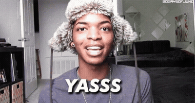Man In Fur Hat Saying Yasss GIF