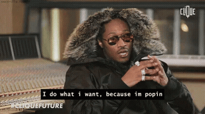 Man In Fur Hooded Jacket And Sunglasses Says I Do What I Want GIF