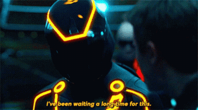 Man In Futuristic Suit Says I've Been Waiting A Long Time For This GIF
