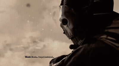 Man In Gas Mask And Goggles In Snow GIF
