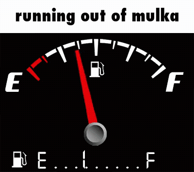 Man In Gas Mask Drinking Can Next To Digital Multimeter GIF