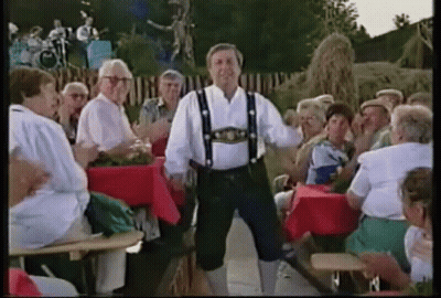 Man In German Outfit Dancing GIF